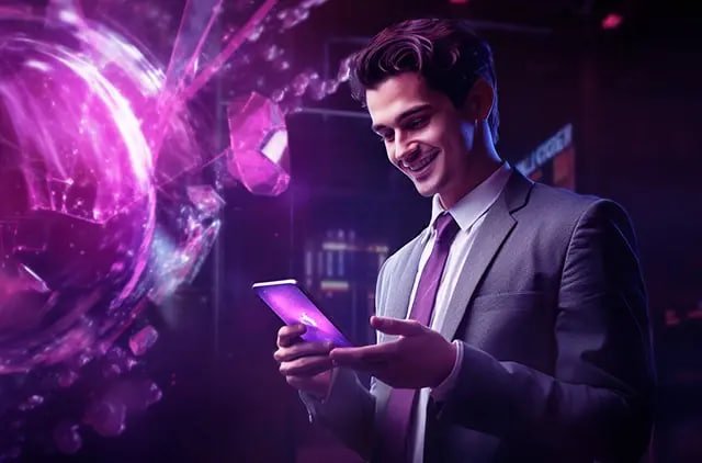 Mobile phone screen showing betgede slot live-dealer table interface with betting controls